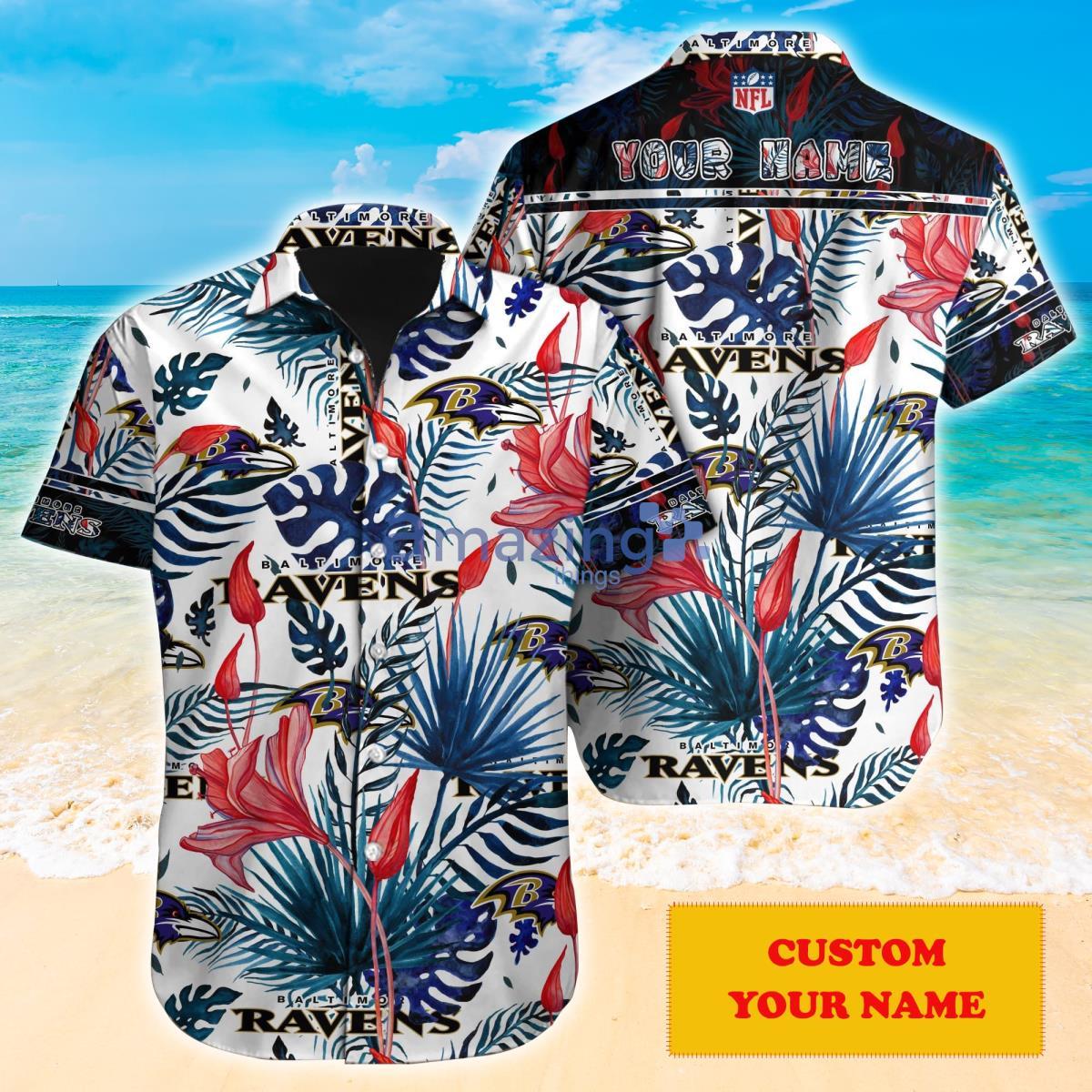 Baltimore Ravens NFL Personalized Hawaiian Shirt Hot Design For Fans