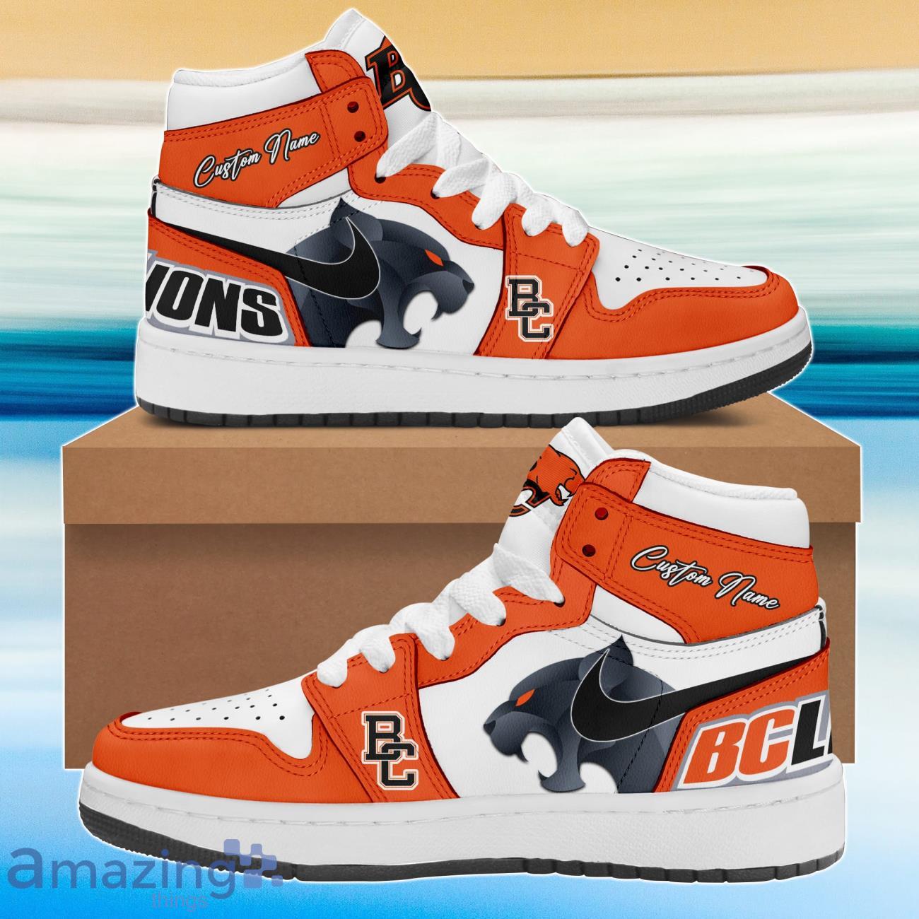 BC Tigers Special Edition Air Jordan Hightop Shoes Custom Name Product Photo 1