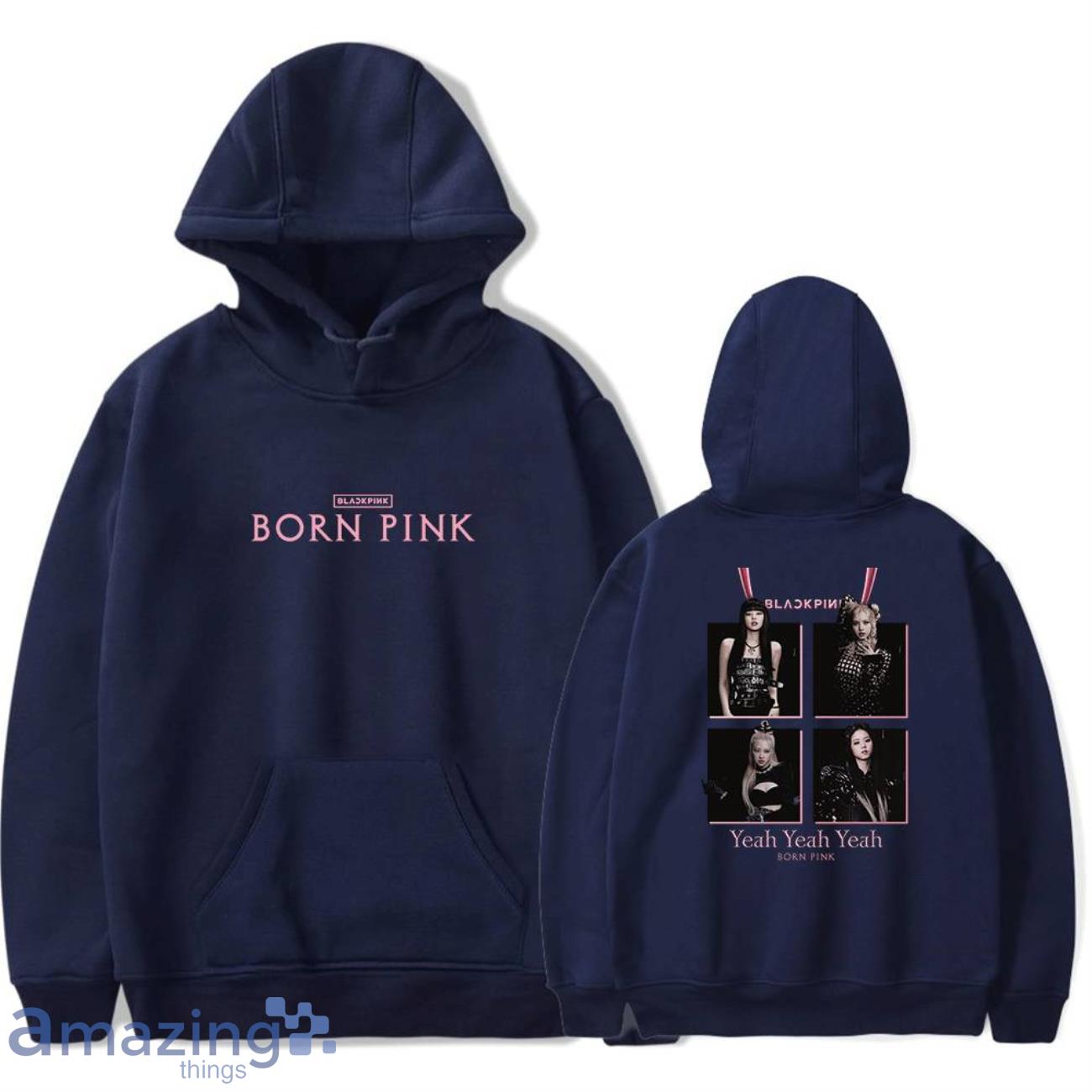 Blackpink Born Pink Navy Hoodie 2023 Product Photo 1