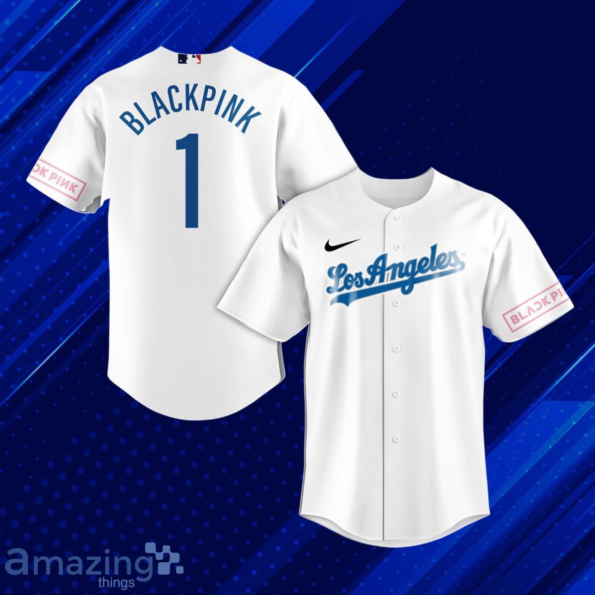 Blackpink Los Angeles Dodgers Baseball Jersey Custom Number