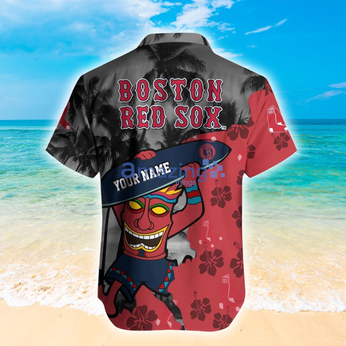 MBL Boston Red Sox Hawaiian Shirt Red Sox Gifts - T-shirts Low Price