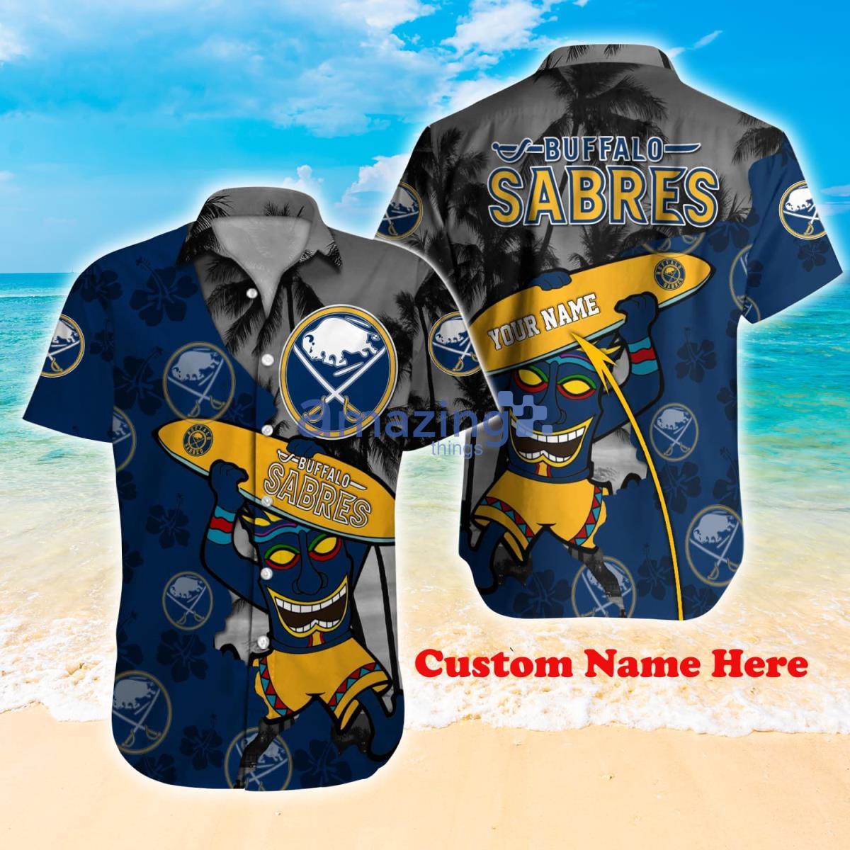 NHL Fans Buffalo Sabres Logo Set Hawaiian Shirt And Short Custom