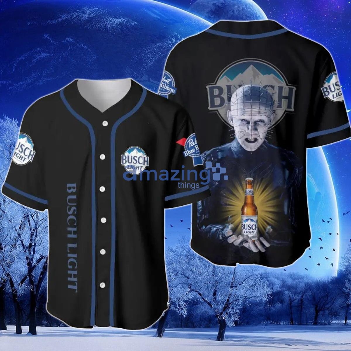 Busch Light Hellraiser Horror Baseball Jersey Product Photo 1
