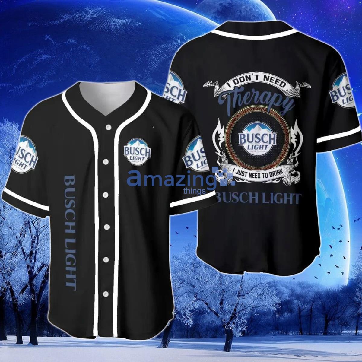 Busch Light Therapy Baseball Jersey Product Photo 1