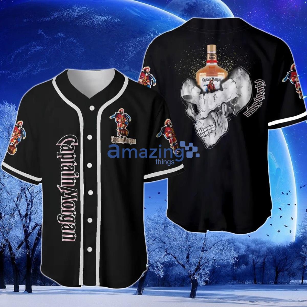 Captain Morgan Halloween Horror Character Baseball Jersey