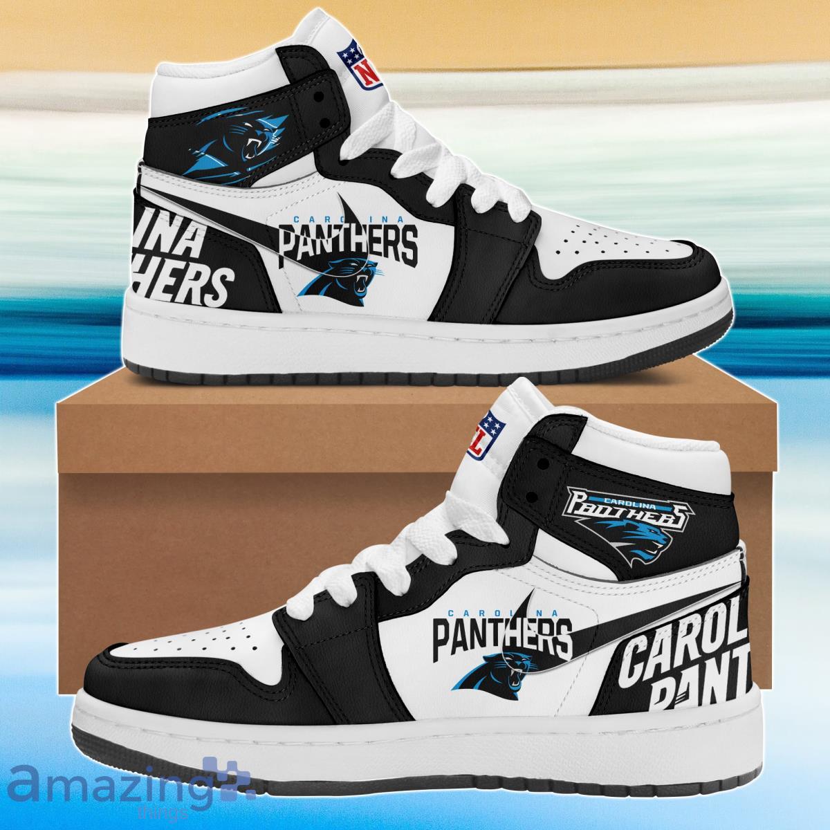 Carolina Panthers Air Jordan Hightop Shoes