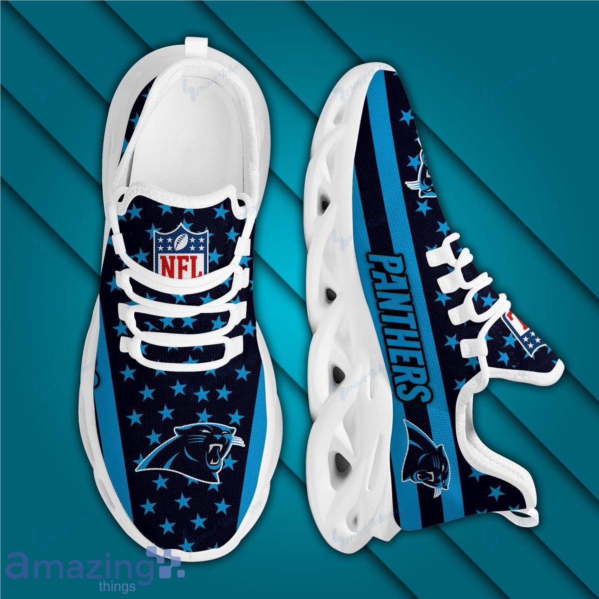 Carolina Panthers Max Soul Shoes Running Shoes Style Gift For Fans image Carolina Panthers Max Soul Shoes Running Shoes Style Gift For Fans Product Photo 2