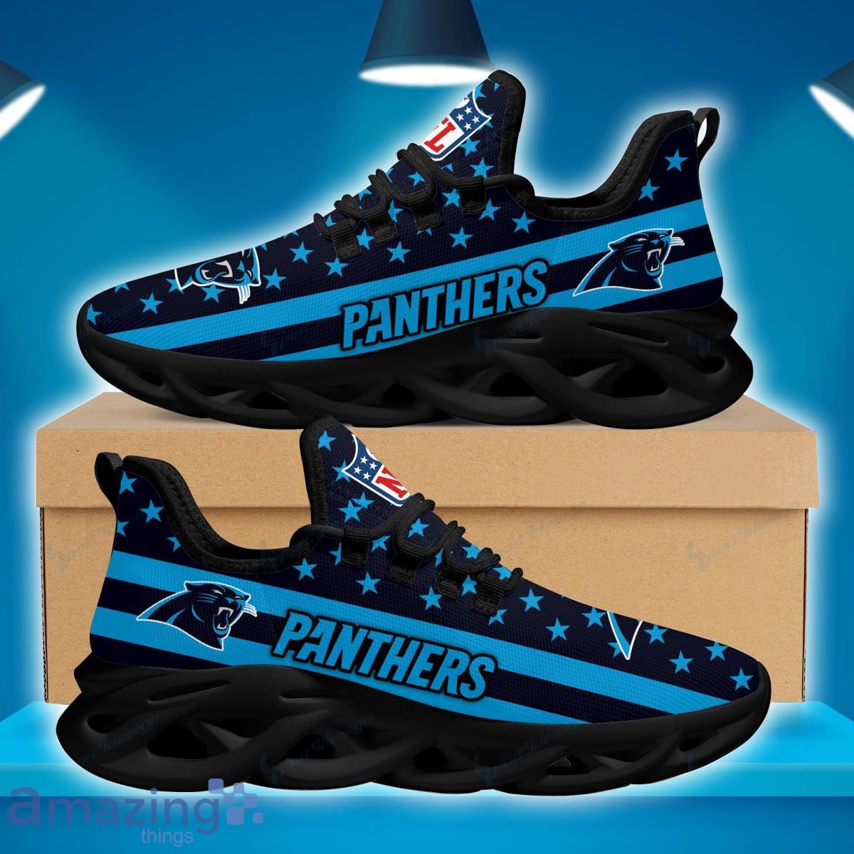Carolina Panthers Max Soul Shoes Running Shoes Style Gift For Fans image Carolina Panthers Max Soul Shoes Running Shoes Style Gift For Fans Product Photo 3