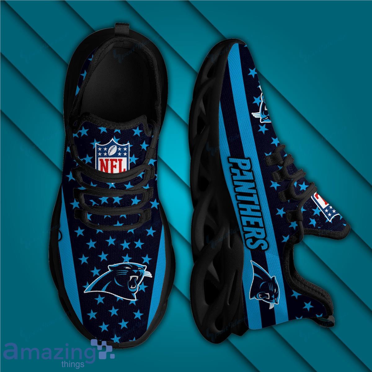 Carolina Panthers Max Soul Shoes Running Shoes Style Gift For Fans image Carolina Panthers Max Soul Shoes Running Shoes Style Gift For Fans Product Photo 4