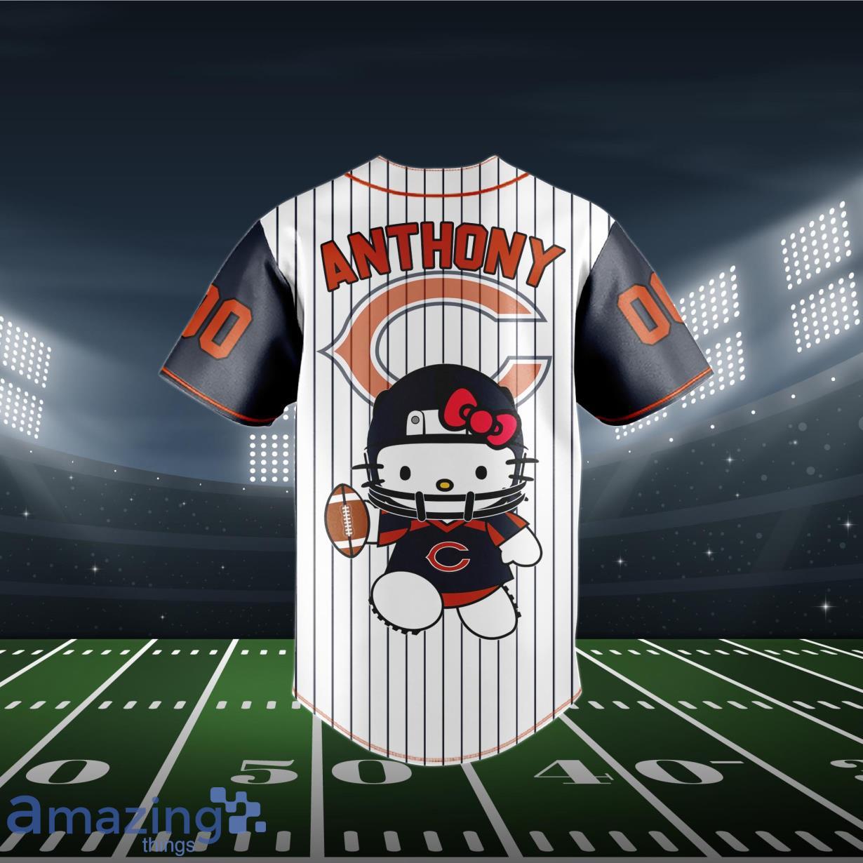 Personalized Chicago Bears baseball jersey numbers 