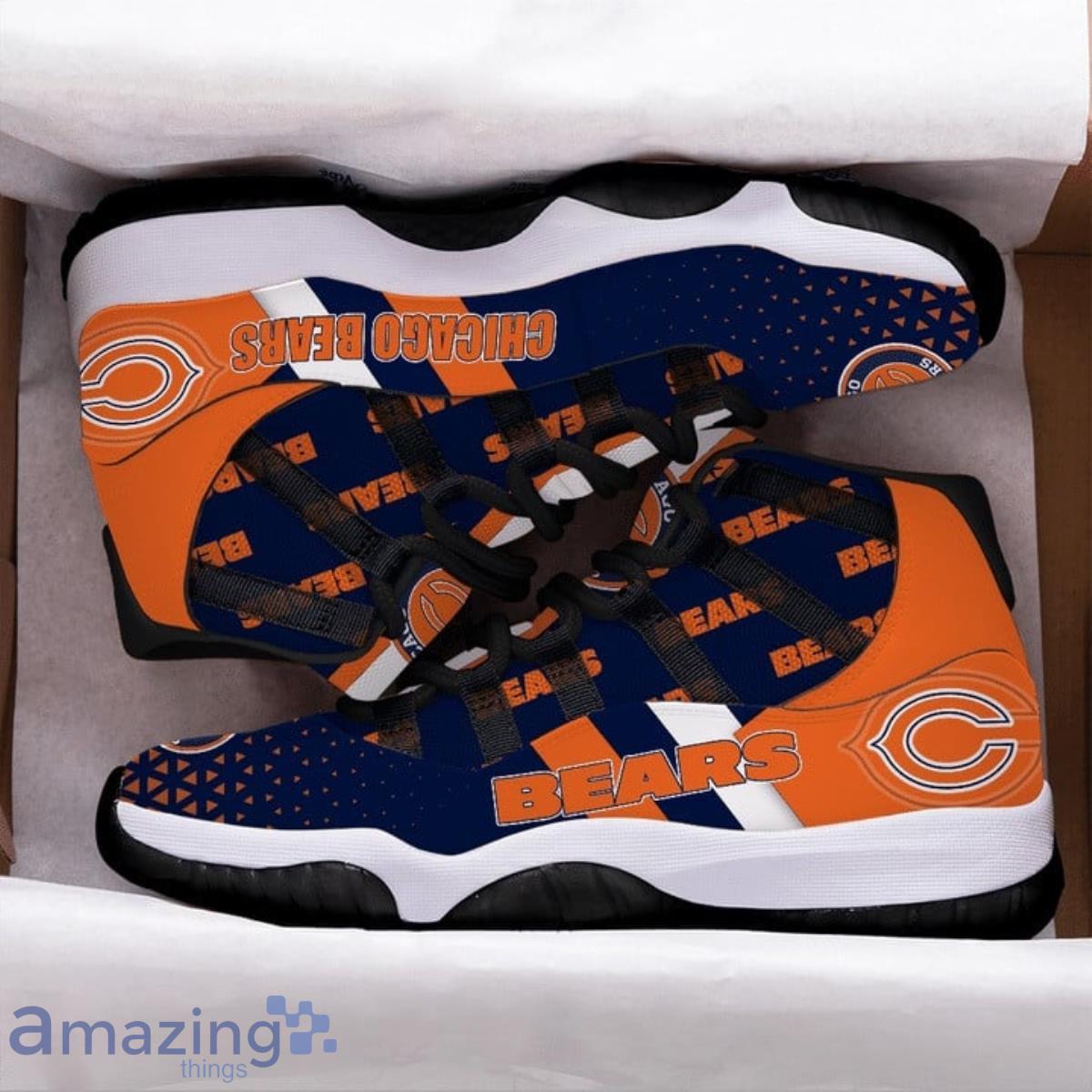 Chicago Bears Football Team Air Jordan 11 Best Sneakers For Men Women Fans