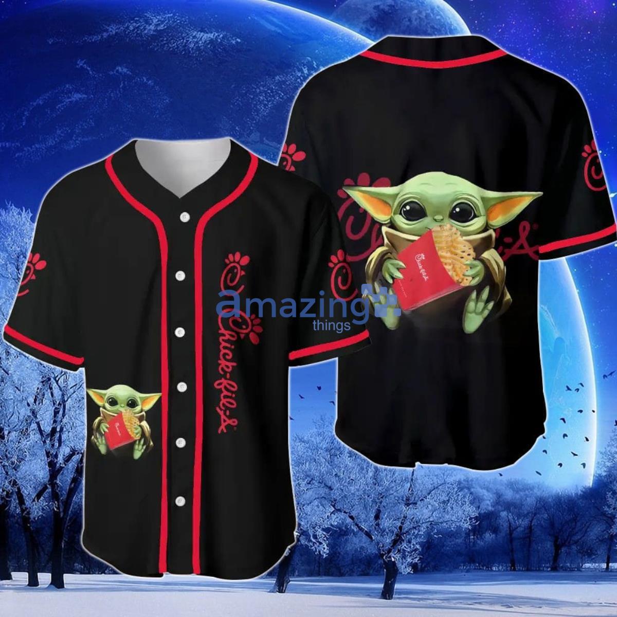 Chick-fil-A Baby Yoda Baseball Jersey Product Photo 1