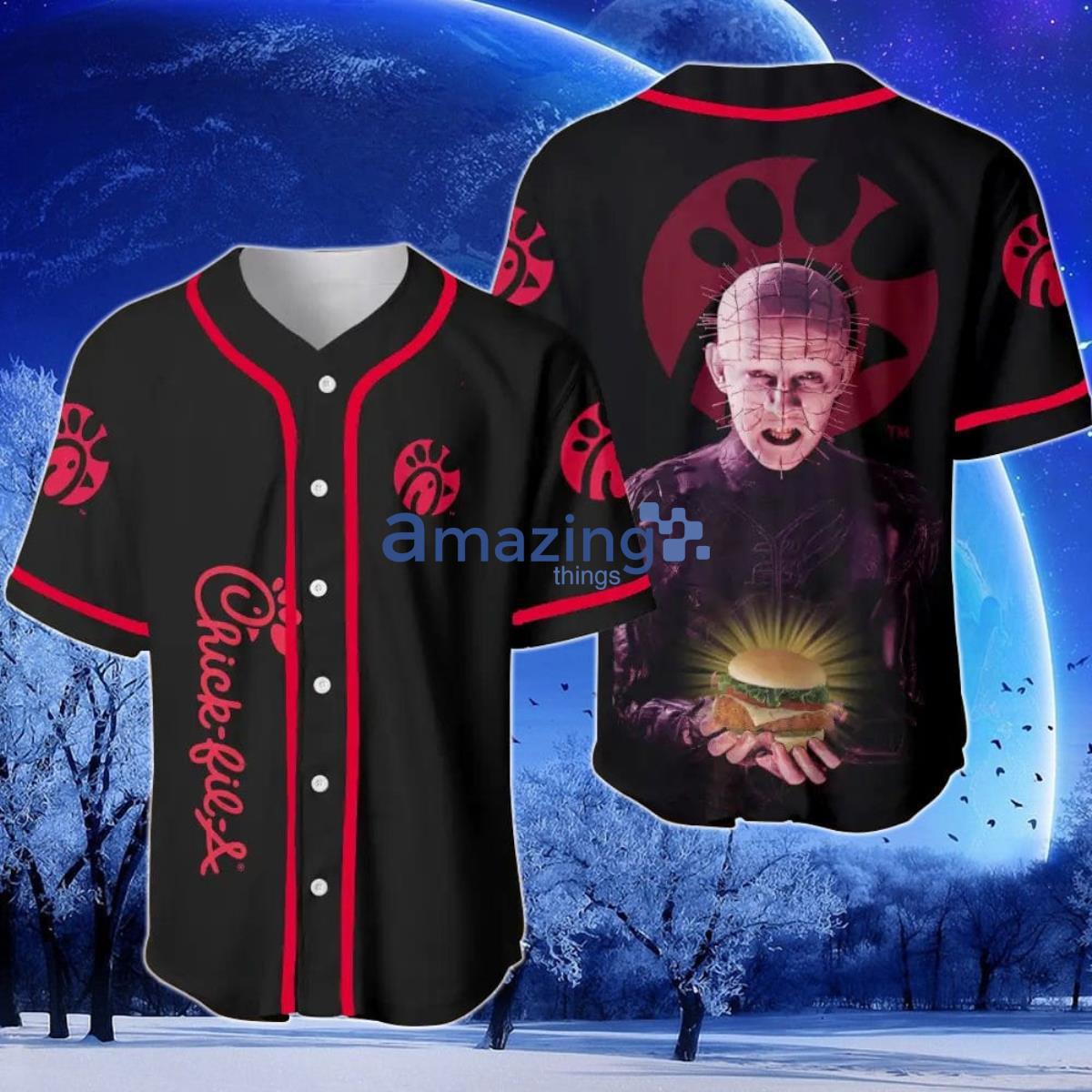 Chick-fil-A Hellraiser Horror Baseball Jersey Product Photo 1