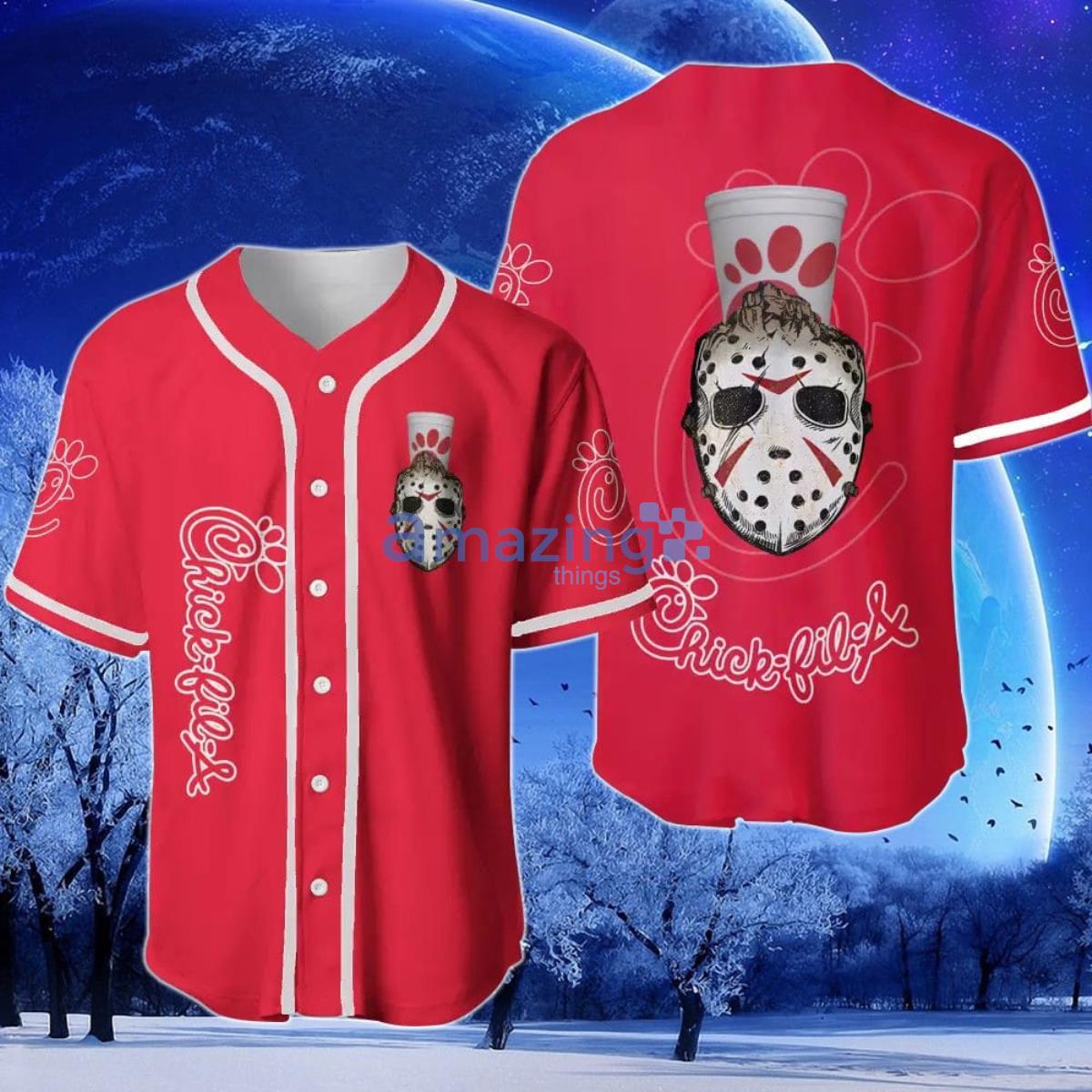 Chick-fil-A Horror Halloween Baseball Jersey Product Photo 1
