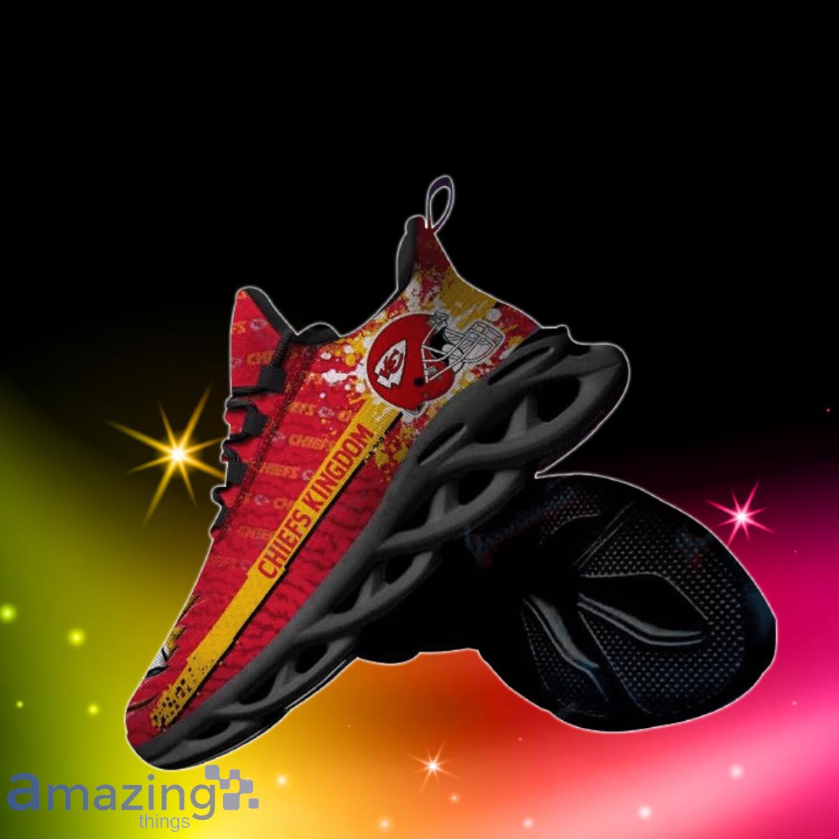 Chiefs Football Team Max Soul Shoes Running Sneakers Style Gift For Fans image Chiefs Football Team Max Soul Shoes Running Sneakers Style Gift For Fans Product Photo 2