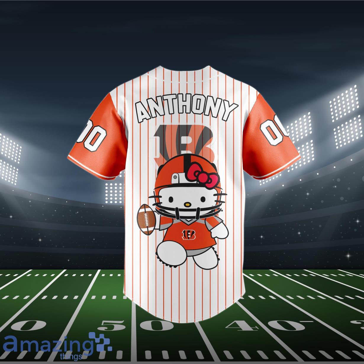 Cincinnati Bengals-NFL BASEBALL JERSEY CUSTOM NAME AND