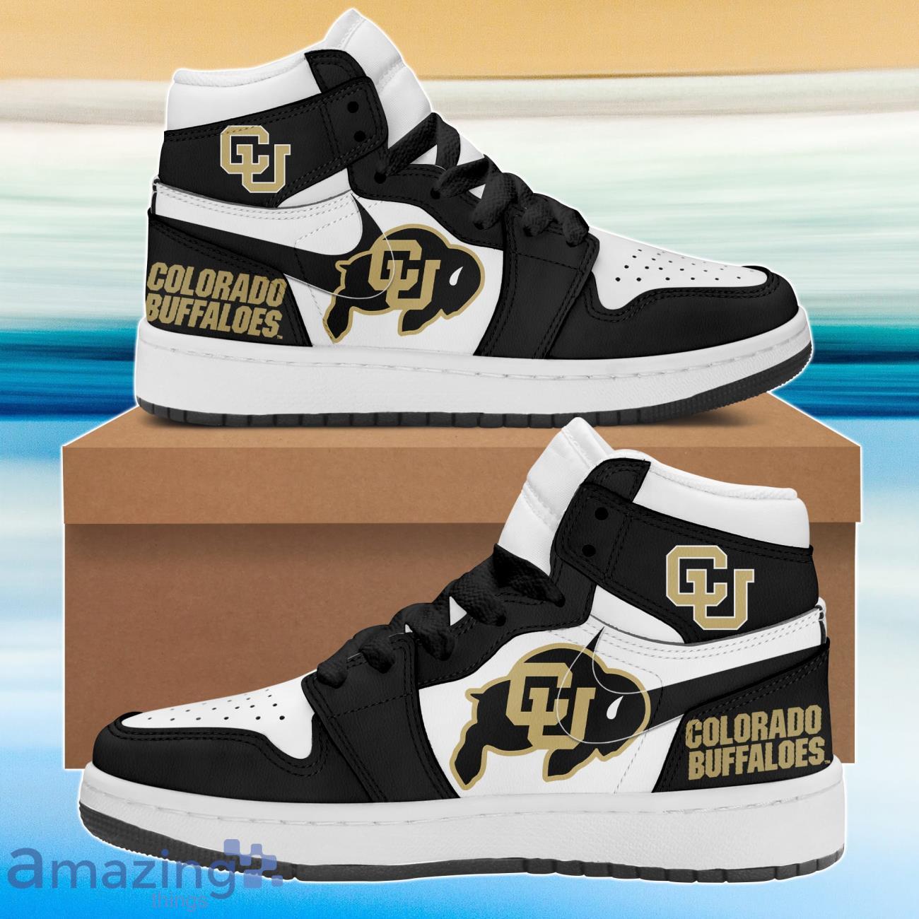 Colorado Buffaloes Air Jordan Hightop Shoes Product Photo 1