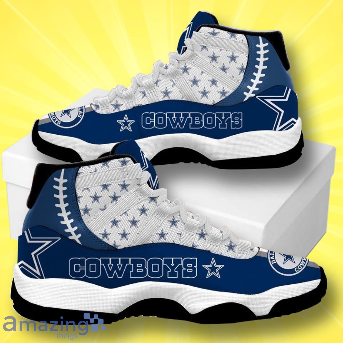 Dallas Cowboys Football Team Air Jordan 11 Best Sneakers For Real Fans image Dallas Cowboys Football Team Air Jordan 11 Best Sneakers For Real Fans Product Photo 3
