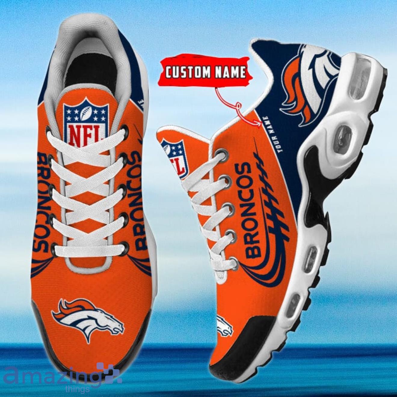 Denver Broncos NFL Premium Air Cushion Sports Shoes Custom Name For Men  Women