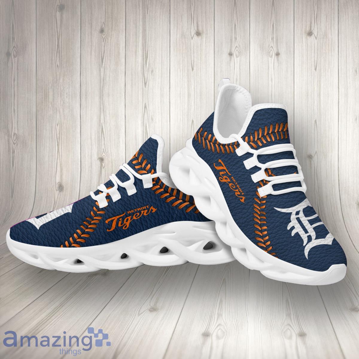 Detroit Tigers Logo Seam Pattern 3D Max Soul Sneaker image Detroit Tigers Logo Seam Pattern 3D Max Soul Sneaker Product Photo 3