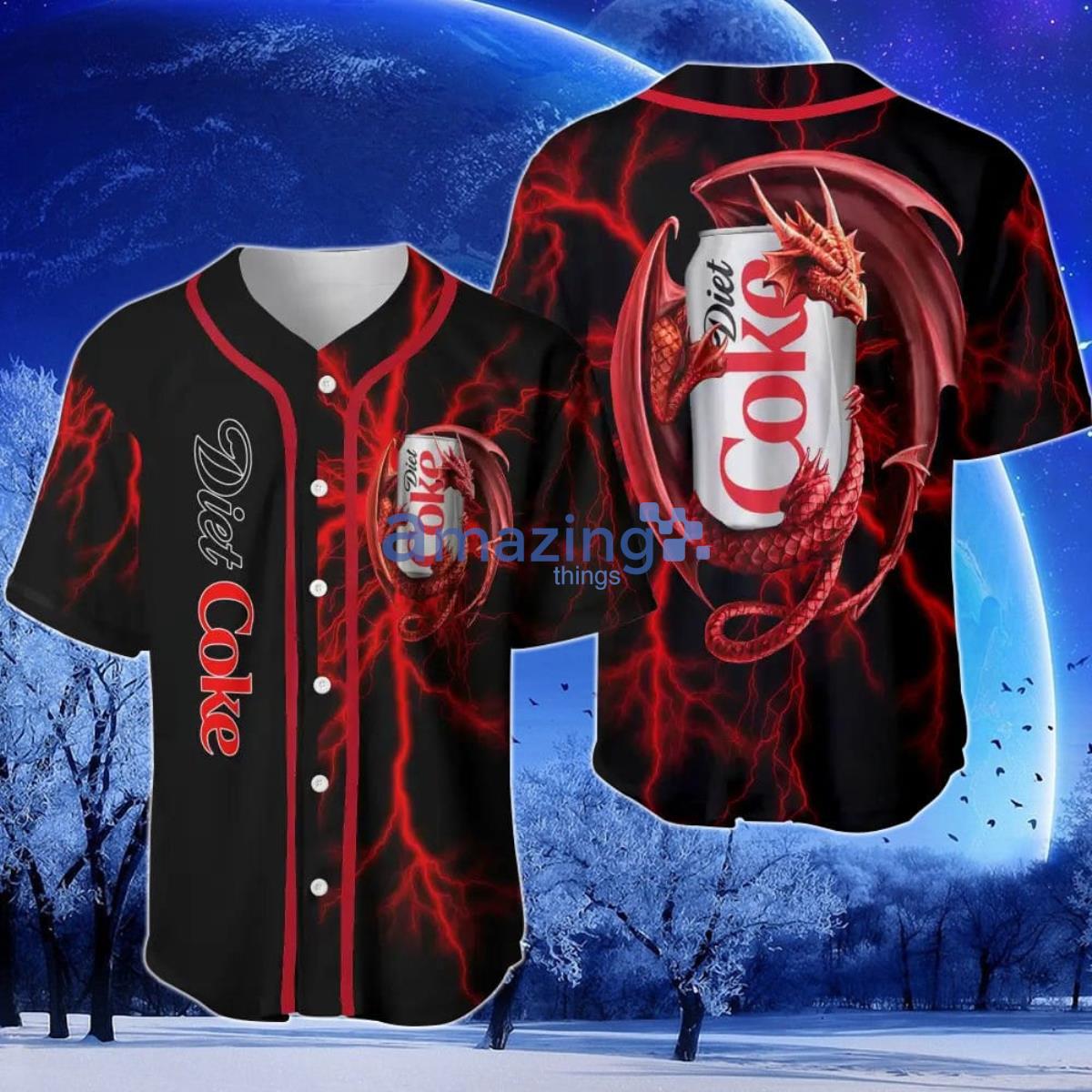Diet Coke Dragon Thunder Baseball Jersey Product Photo 1