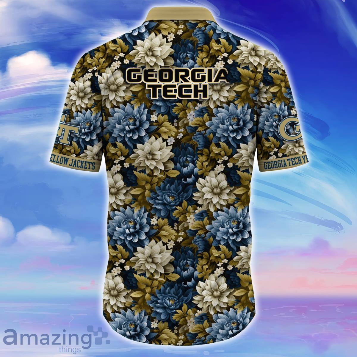 Georgia Tech Yellow Jackets Trending Hawaiian Shirt Great Gift For Fans image Georgia Tech Yellow Jackets Trending Hawaiian Shirt Great Gift For Fans Product Photo 3