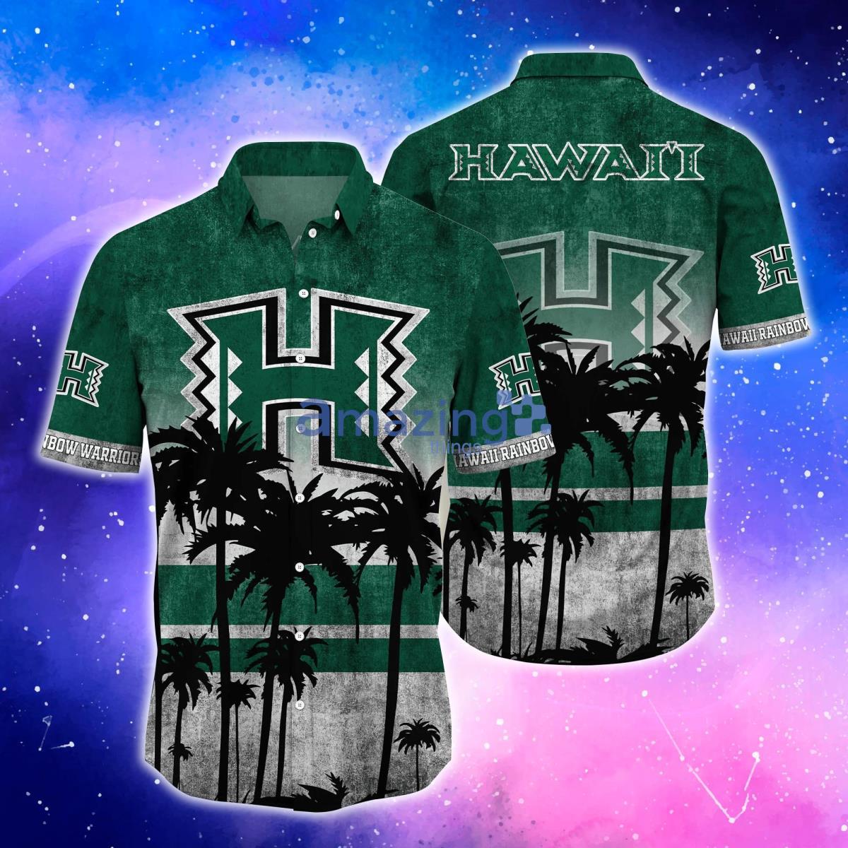 Hawaii Rainbow Warriors Trending Hawaiian Shirt And Shorts For Fans Product Photo 1