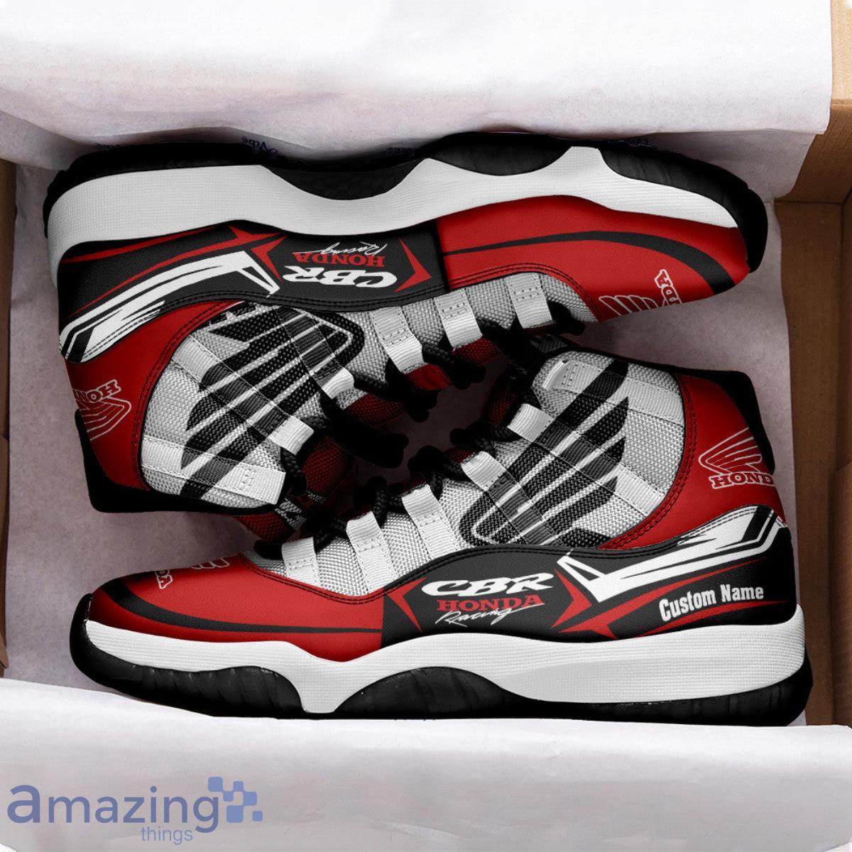 Honda CBR Racing Custom Name Air Jordan 11 Sneakers Vintage Shoes image Honda CBR Racing Custom Name Air Jordan 11 Sneakers Vintage Shoes Product Photo 3