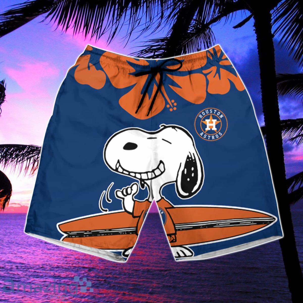 Houston Astros Snoopy Hawaiian Shirt & Short