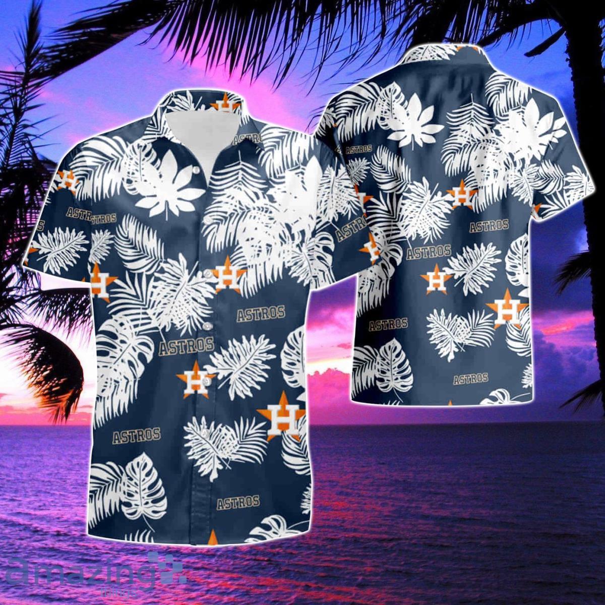 Aloha Houston Astros Tropical Leaves And Flowers Hawaiian Shirt, Houston  Astros Hawaiian Shirt