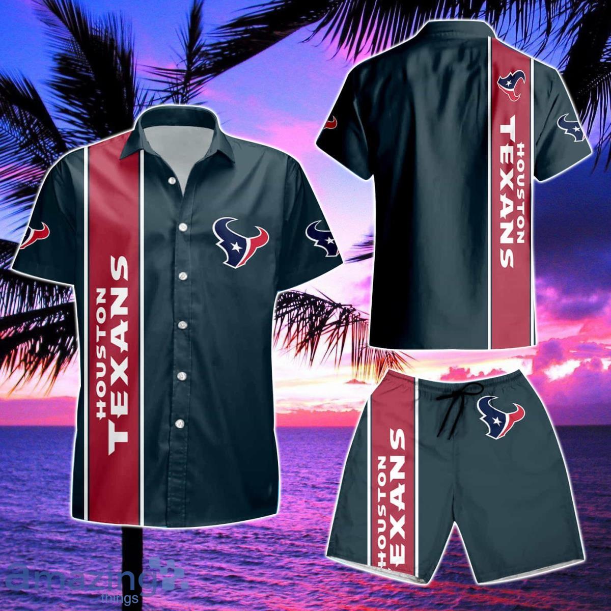 Houston Texans Football Up Hawaiian Shirt & Short