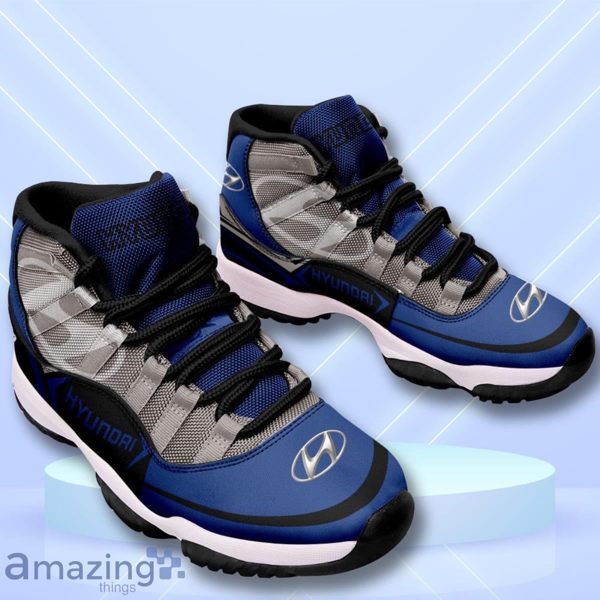 Hyundai Custom Name Air Jordan 11 Sneakers Vintage Shoes image Hyundai Custom Name Air Jordan 11 Sneakers Vintage Shoes Product Photo 2