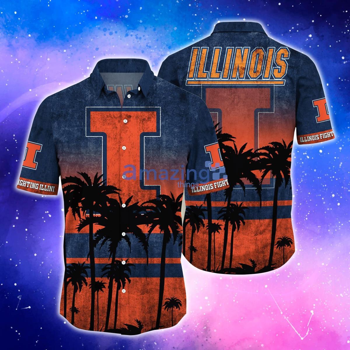 Illinois Fighting Illini Trending Hawaiian Shirt And Shorts For Fans Product Photo 1 Illinois Fighting Illini Trending Hawaiian Shirt And Shorts For Fans Product Photo 1