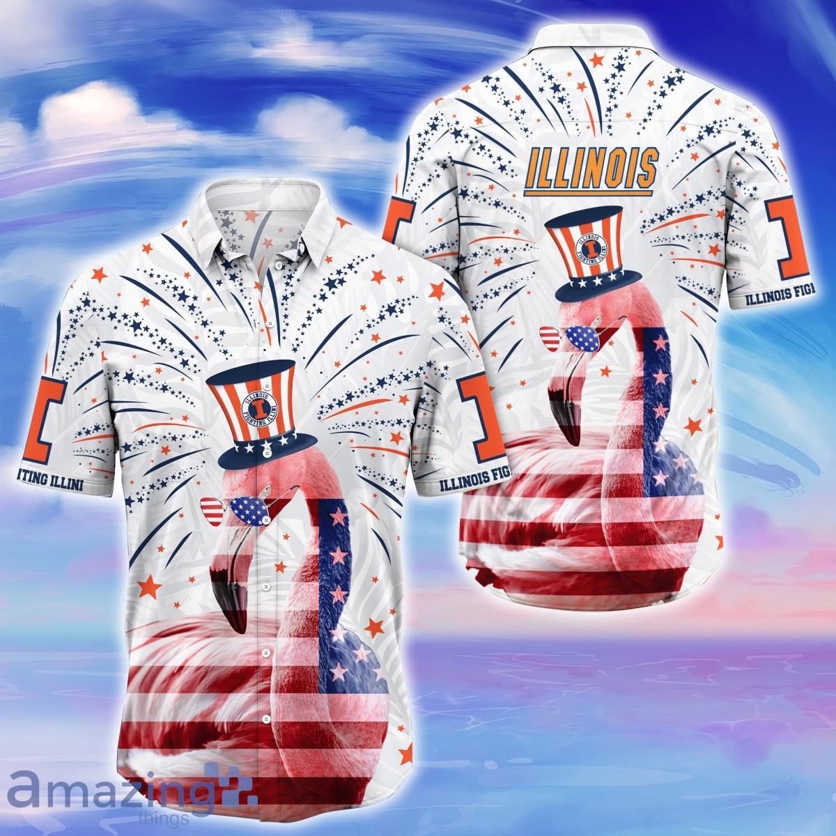 Illinois Fighting Illini Trending Hawaiian Shirt Gift For Men Women Product Photo 1