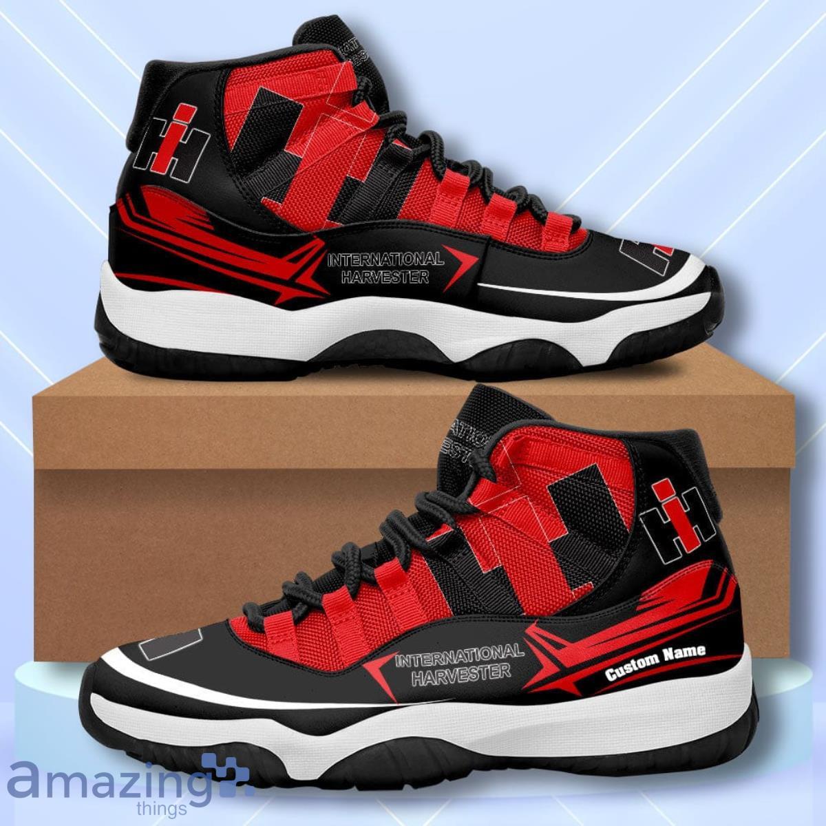 International Harvester Custom Name Air Jordan 11  Sneakers Vintage Shoes Product Photo 1