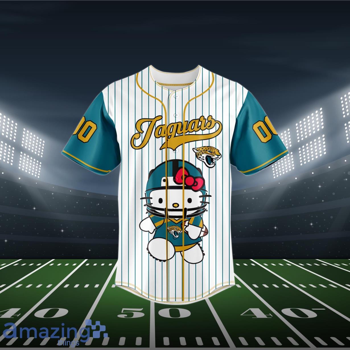 Jacksonville Jaguars-NFL BASEBALL JERSEY CUSTOM NAME