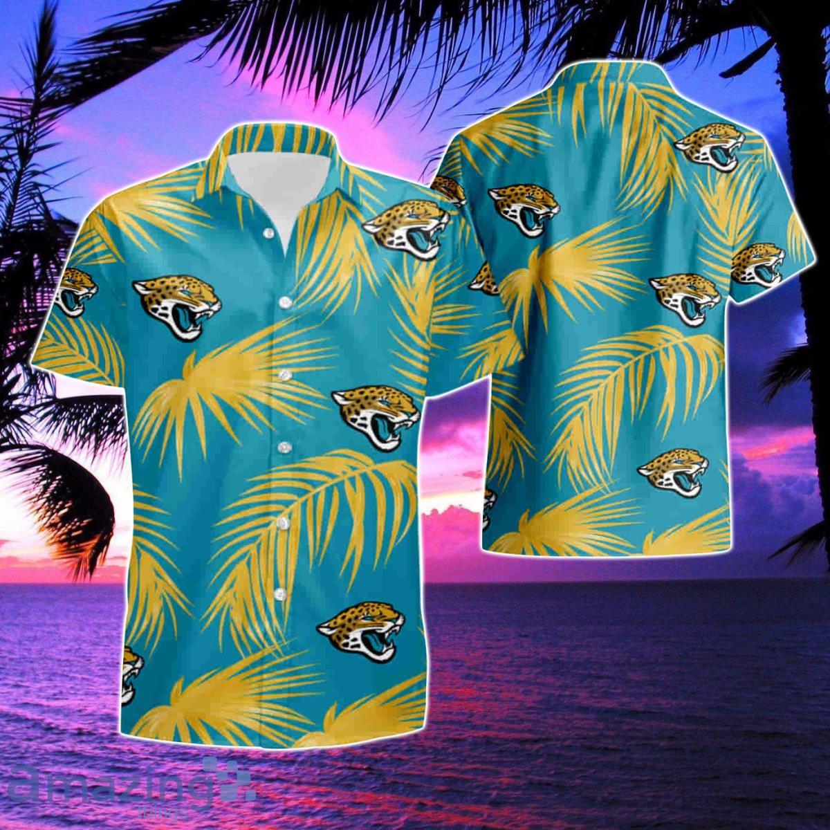 Jacksonville Jaguars Flower Short Sleeve Hawaiian Shirt & Short Product Photo 1