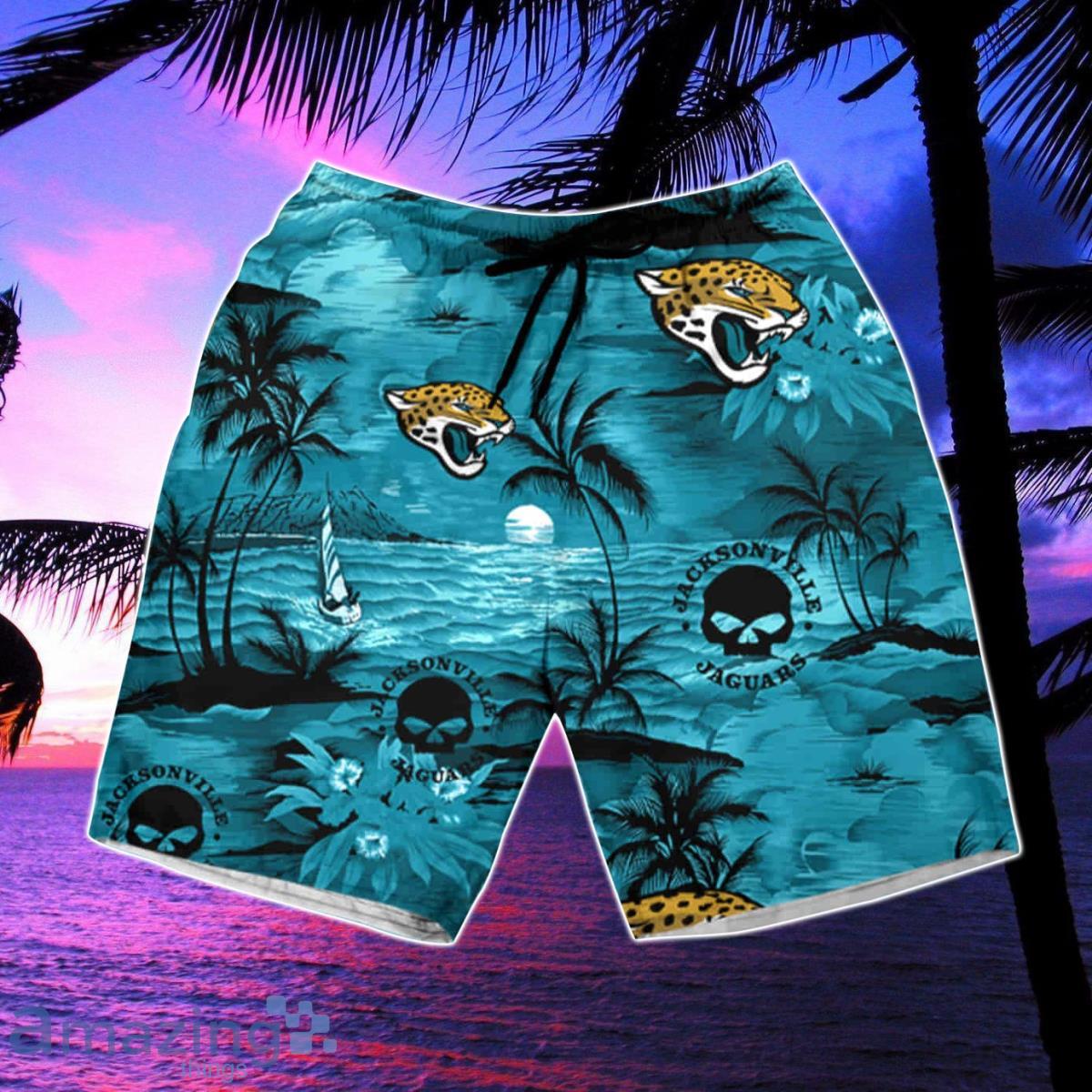 Personalized NFL Jacksonville Jaguars Combo Hawaiian Shirt And Shorts  Tropical Gift Summer