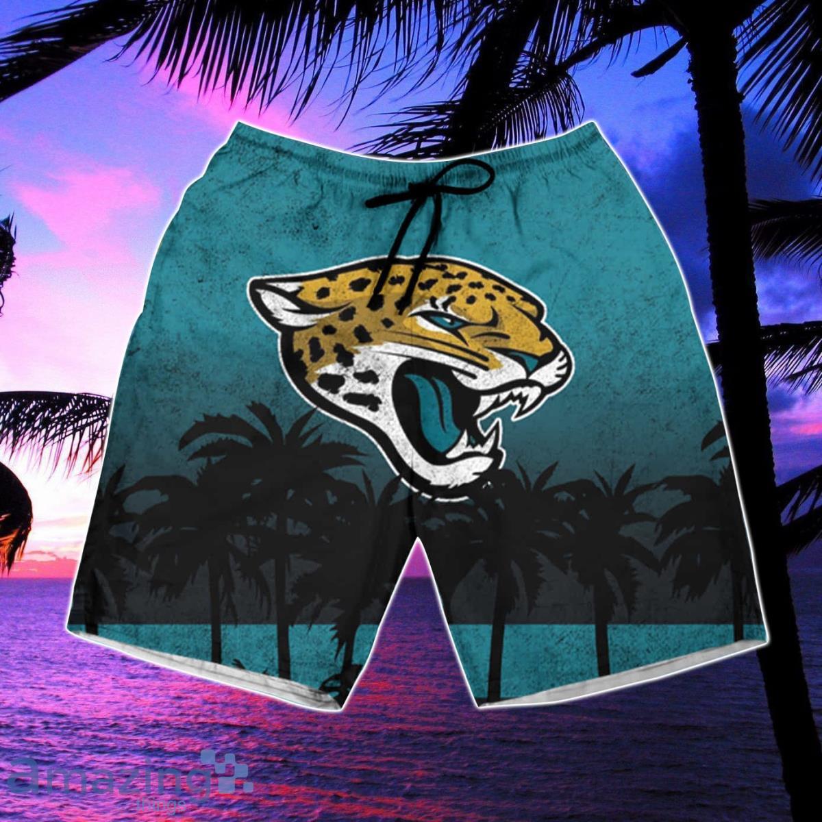 Jacksonville Jaguars NFL Logo Combo Hawaiian Shirt And Short