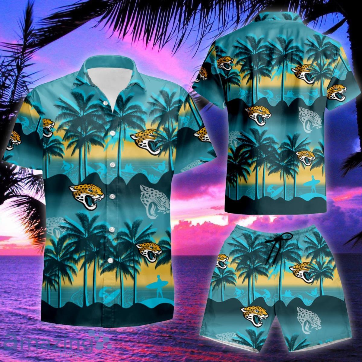 Jacksonville Jaguars NFL Vintage Coconut Tropical Pattern Hawaiian Shirt  And Short Summer Gift For Fans