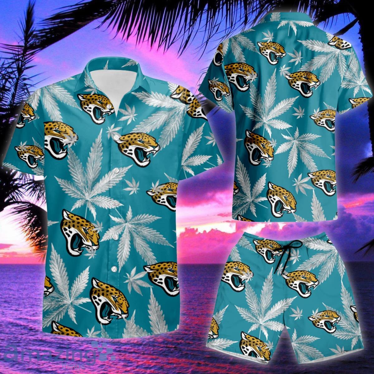 Jacksonville Jaguars Teal Yellow Hawaiian Shirt And Short - Tagotee