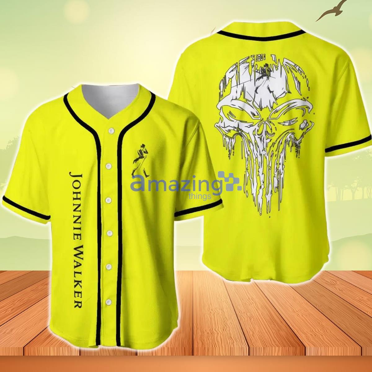 Johnnie Walker Skull Baseball Jersey Product Photo 1