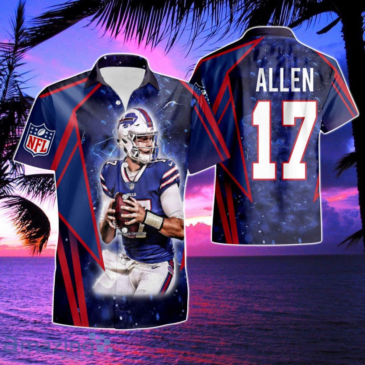 Josh Allen 17 Buffalo Bills The Great Player Hawaiian Shirt & Short