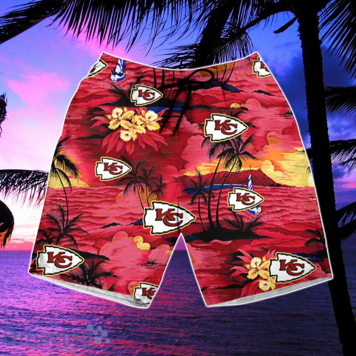 Chiefs Hawaiian Shirt Colorful Flower Palm Leaf Kansas City Chiefs Gift 