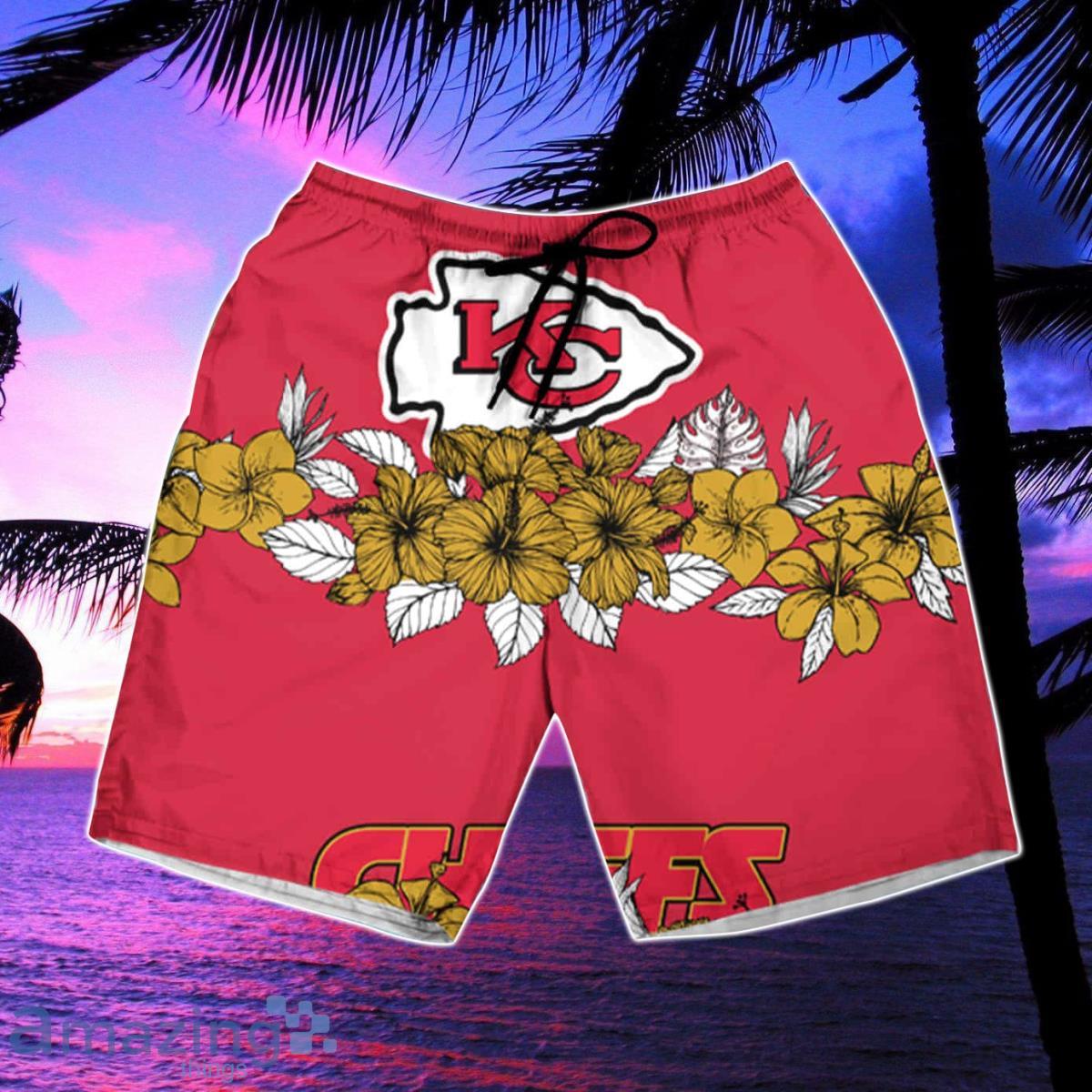 Kansas City Chiefs Flower 3D Hawaiian Shirt & Short