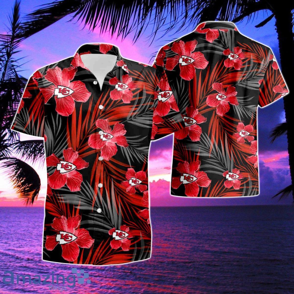 Kansas City Chiefs Flower 3D Hawaiian Shirt & Short Product Photo 1