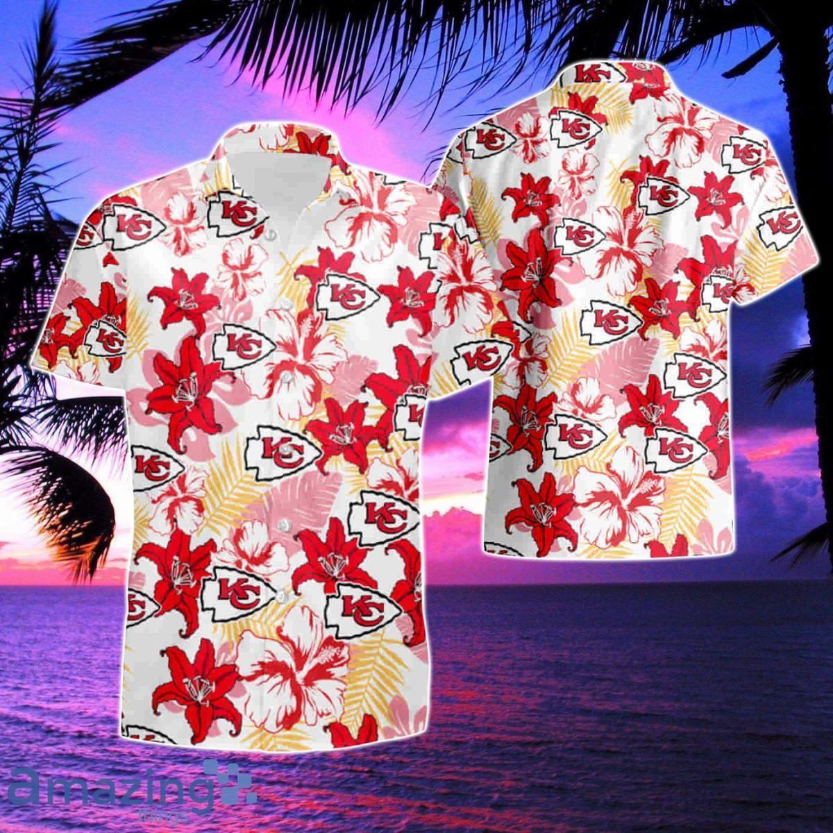 Kansas City Chiefs Flower Hawaiian Shirt & Short