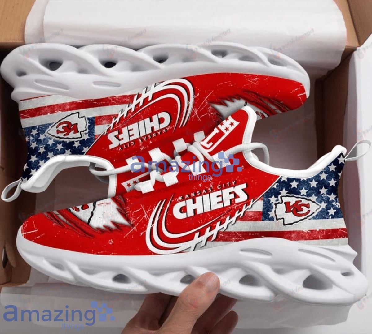Kansas City Chiefs Football Team Max Soul Shoes Trending Sneakers Best Gift For Real Fans Product Photo 1