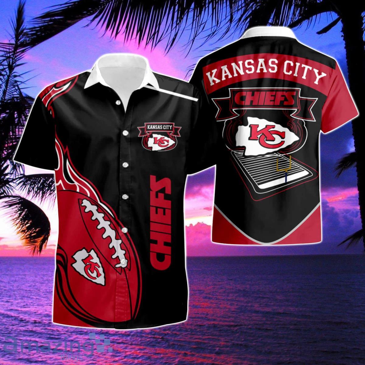 Kansas City Chiefs Hawaiian Shirt 3D Beach Vacation Gift For Fans