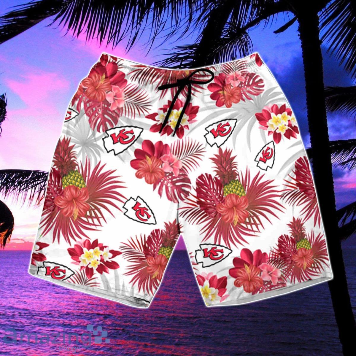 Kansas City Chiefs NFL Pineapple Tropical Pattern Hawaiian Shirt And Short